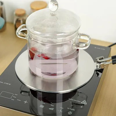 Produktbild von Glastopf – 1350 ml, klares, hitzebeständiges Kochgeschirr mit Deckel, schnell aufheizbarer Schmortopf für Soßen, Suppen, Pasta, Tee, zum Kochen auf dem Herd, Glaskochtöpfe für zu Hause