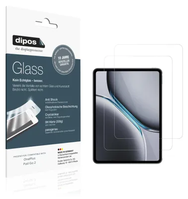 Immagine prodotto di 2x Pellicola Protettiva per OnePlus Pad Go 2 Protezione Vetro Flessibile 9H dipos