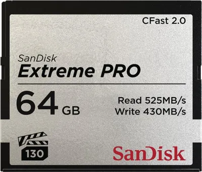 Productafbeelding van SanDisk Extreme PRO CFast 2.0 geheugenkaart – 64 GB
