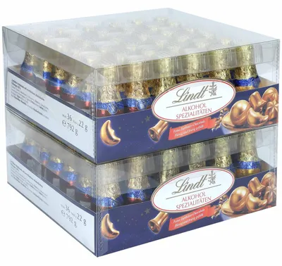 Produktbild von Lindt Alkohol Spezialitäten Fläschchen 72x22g