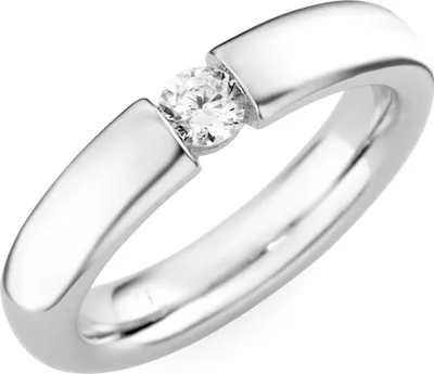 Produktbild von Ring Giorgio Martello Milano mit Zirkonia, Spannfassung, Silber 925 Silber 52