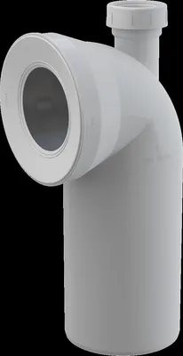 Image de Alcadrain A90-90P40A   WC Anschlussbogen 90° mit Konnektor Anschluss DN40