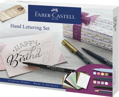 Produktbild von Kreativset Handlettering - 12-teilig. Packung mit 14 Stück