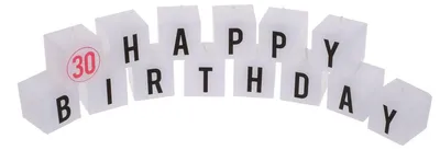 Obrázek produktu pro OOTB Svíčkový blok s nápisem Happy 30 Birthday
