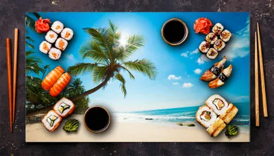 Obrázok produktu pre Sklenený ochranný kryt na varnú dosku 90x52 Beach