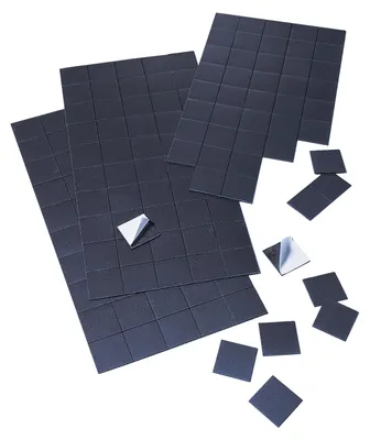 Productafbeelding van Zelfklevende magnetplaten 20 x 20 mm, zwart, 50 stuks