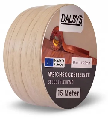 Produktbild von Dalsys Weichsockelleiste selbstklebend 15m Buche