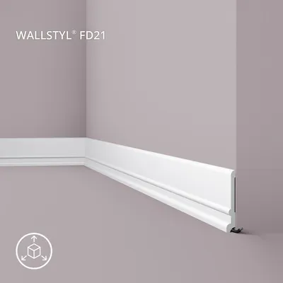 Produktbild von NMC FD21 WALLSTYL Sockelleiste Zierleiste Eckleiste 2 m