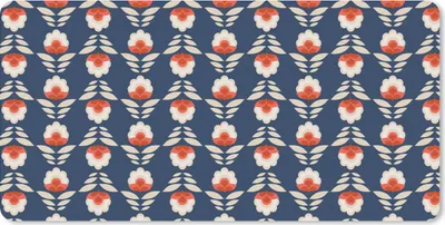 Produktbild von MuchoWow® Mauspad Mousepad Muster - Abstrakt - Blumen 60x30 cm - Mousepads - Maus Mat - Pad - Mausunterlage - Nachhaltig