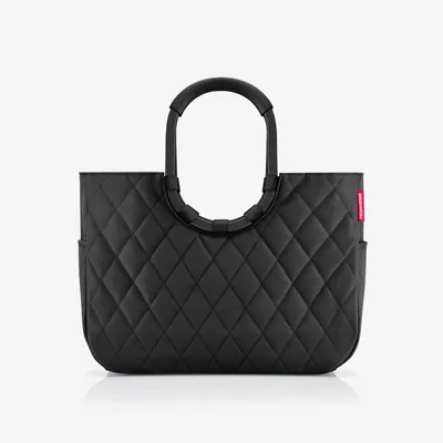 Produktbild von reisenthel loopshopper Tasche L Einkaufstasche Korb frame rhombus black OR7071