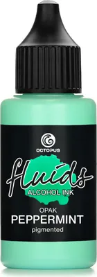 Obrázok produktu pre Octopus Fluids Alcohol Ink OPAK PEPPERMINT, alkoholový atrament pre fluid art a živicu, zelený