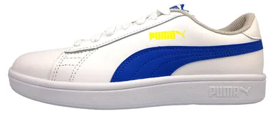 Immagine prodotto di Scarpe sportive Puma Smash Jr. per bambini, scarpe da corsa, scarpe da allenamento, colore bianco, adatte anche per il tempo libero