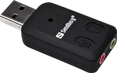 Obrázok produktu pre Sandberg USB to Sound Link, 2.0 kanály/kanálov, USB