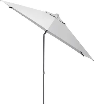 Obrázok produktu pre KETTLER Easy Push slnečník Ø 300 cm, UPF 50+, matná antracitová/svetlosivá, hliník/polyester sPolyuretánpovrchovou úpravou