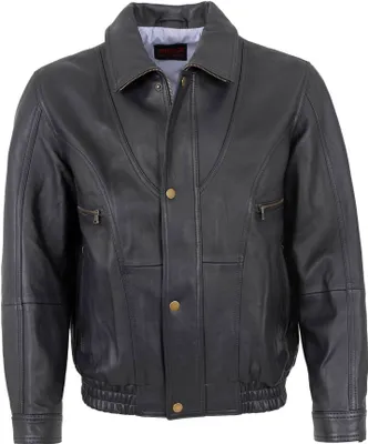 Produktbild von MADDOX - Herren Lederjacke Blouson Lammnappa marine : 52