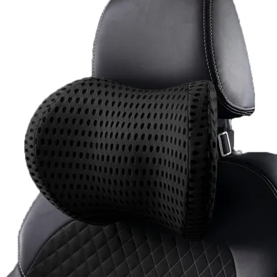 Image de Coussin de nuque en mousse à mémoire de forme – Appuie-tête – Support cervical pour voiture – Respirant – Confortable – 1 pièce