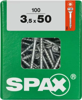 Produktbild von Spax Universalschrauben 3.5 x 50 mm TX 20 - 100 Stk.