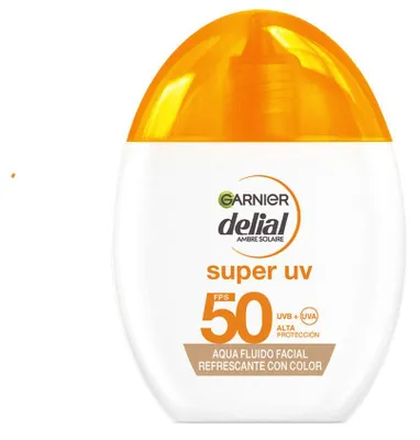 Image de Garnier Delial Super UV Aqua Fluide teinté pour le visage SPF 50, 40 ml