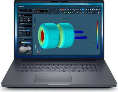 Produktbild von DELL Pro Max 18 Plus MB18250, Intel Core Ultra 9, 45,7 cm (18"), 2560 x 1600 Pixel, 64 GB, 1 TB, Windows 11 Pro