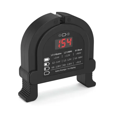 Produktbild von ANSMANN Universal Akku- und Batterietester für AAA/AA/Baby C/Mono D/9V