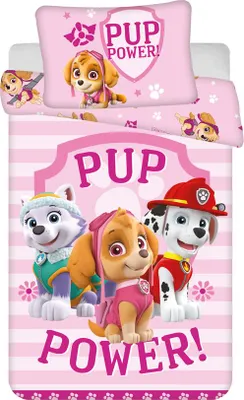 Productafbeelding van Paw Patrol dekbedovertrek Pup Power 140 x 200 cm - 70 x 90 cm (polyester)