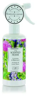 Obrázek produktu pro Vonný sprej do interiéru LAVENDER & BERGAMOT (levandule a bergamot) THE SCENTED HOME, 300 ml