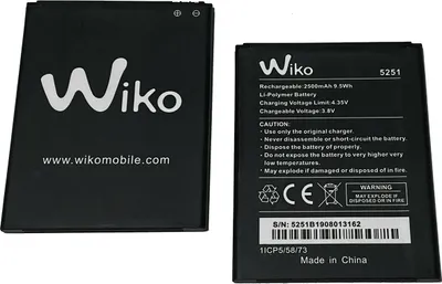Produktbild von Akku Batterie Wiko 5251 für Wiko Pulp Rainbow Jam Robby 2 Neu 2500mAh