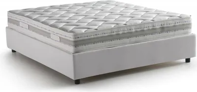 Produktbild von Doppelbett Dbaci, Containerbett mit Kunstlederbezug, 100%  Italy, Frontöffnung, inklusive Matratze Cm 160x190, Weiß