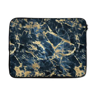 Produktbild von MuchoWow® Laptop Hülle 15 Zoll Marmor - Gold - Luxus - Design Laptoptasche - Laptoptasche - Sleeve - Rundum-Schutz