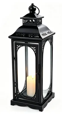 Obrázok produktu pre Elzusha – Čierna, odolná vonkajšia lampa s vintage dizajnom