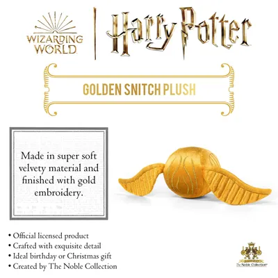 Produktbild von Goldener Schnatz Plüsch 38 cm The Noble Collection Harry Potter Fanartikel