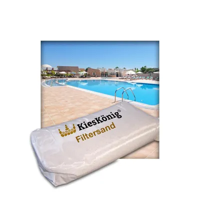 Produktbild von 25 kg Filtersand geeignet für Poolfilteranlagen Sandfilteranlage Körnung 0,4/0,8 mm
