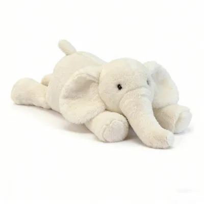 Produktbild von Minicee Plüschelefant 56 cm – Kawaii Kuscheltier & Längskissen Weiß