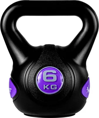 Zdjęcie produktu dla MOVIT Hantle Kettlebell - 6 kg, czarno-fioletowy