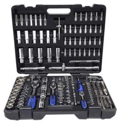 Produktbild von KS Tools 1/4 +3/8 +1/2 195tlg CHROMEplus Steckschl.-Satz