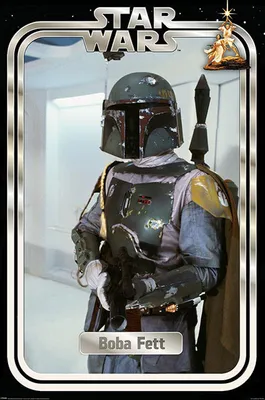 Productafbeelding van Star Wars - Boba Fett, retro verpakking - poster, afmetingen 61x91,5 cm