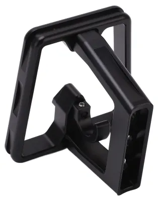 Produktbild von Fahrradträgerblock für das Vorderrad, schwarze Aluminiumlegierung, 3-Loch-Montageplatte