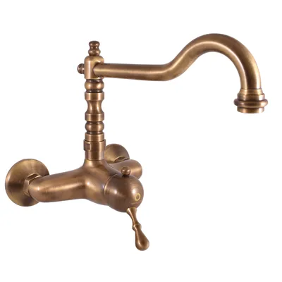 Obrázek produktu pro Slezák-RAV Vodovodní baterie umyvadlová/dřezová LABE - STARÁ MOSAZ L402.5/28SM Barva: stará mosaz, Rozměr: 150 mm