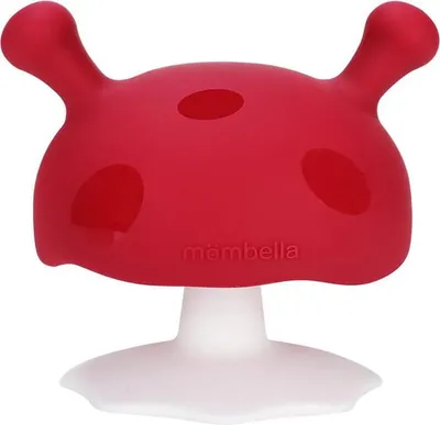 Produktbild von Mombella Beißring Kinder Beißring Mushroom Chimney Rot