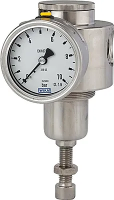 Produktbild von Riegler Edelstahl-Druckregler, 1.4404, nicht rückst., G 1/4, 1,0 - 15 bar