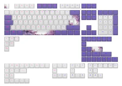 Zdjęcie produktu dla Nakadki na klawiatur mechaniczn Dark Project - Violet Horizons PBT - ANSI i ISO