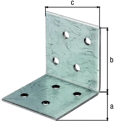 Image de GAH Alberts Raccord d'angle 90 x 90 x 40 mm Nombre de trous 4/16 S.3 mm ETA-08/165 - 330408