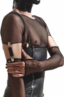 Produktbild von Armstulpen CRD011 schwarz Crossdresser - L/XL
