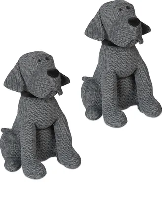 Produktbild von relaxdays 2 x Stoff Türstopper Hund