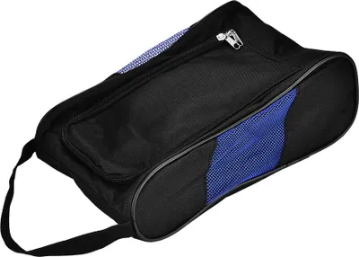 Image de Sac de rangement portable respirant pour chaussures de golf (noir et bleu)