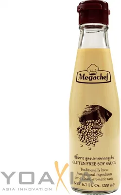 Produktbild von Megachef Sojasauce glutenfrei 200ml | ohne Glutamat | Soy Sauce