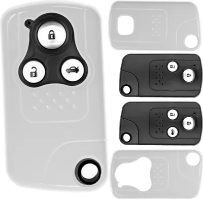 Produktbild von Auto Schlüssel Kunststoff Hülle ABS Plastik Schutz Cover Weiß kompatibel mit Honda Civic Jazz CR-V KEYLESS SMARTKEY