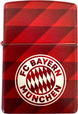 Immagine prodotto di Accendino Zippo originale FC Bayern Monaco rosso stampa opaca 540° design stadio Allianz Arena