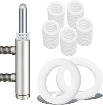 Produktbild von 100 Stück Fitschenringe Zimmertüren, 1mm & 2mm Tür Unterlegscheiben Extra Stabiler Kunststoff 10,2 mm X 15 mm Montageringe Abriebspuren