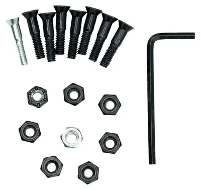 Produktbild von MOREBOARDS Deck Bolts 7/8 Inch Black/Chrome .